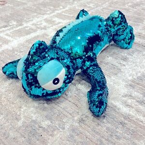 New✨　Flip sequin stuffed animals chameleon